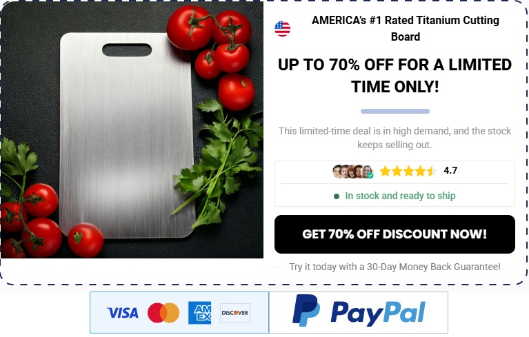Katuchef Titanium Cutting Board Review – Durable, Hygienic, Knife-Friendly